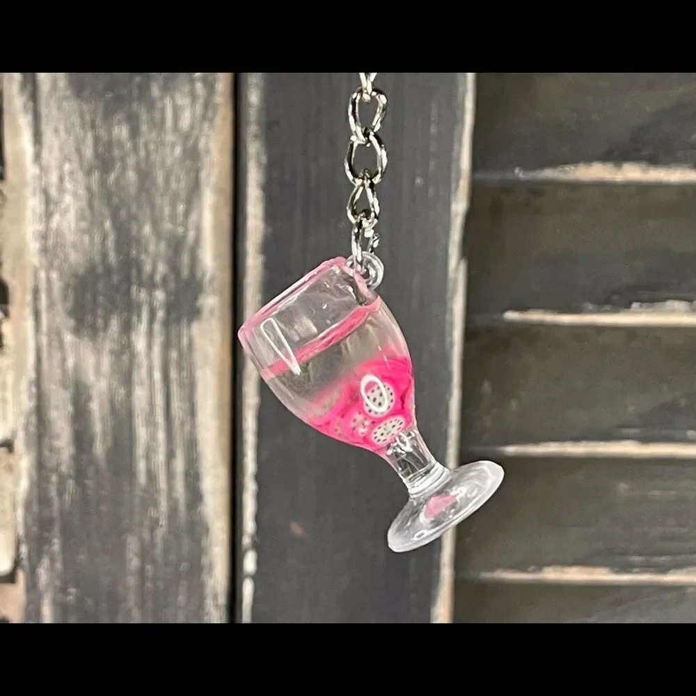 Pomegranate Goblet Keychain